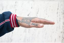 Hand Man Tattoo Casual Average Street photo references